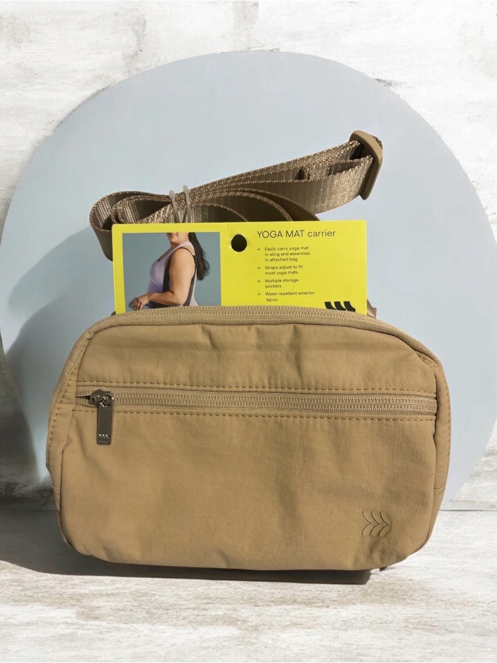 all in motion Tan Crossbody Bag